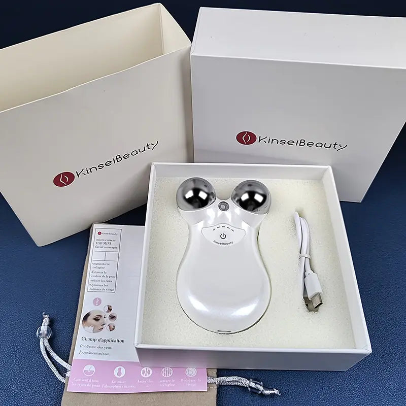 KinseiBeauty Microcurrent Face Massager & Skin Tightening Lifting Facial Wrinkle Remover